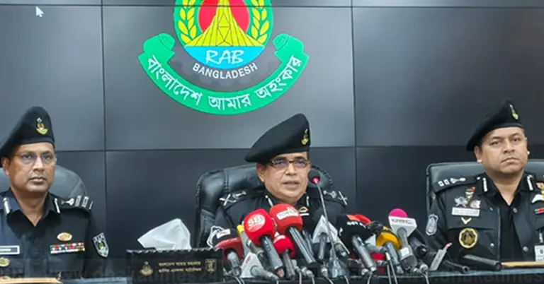 র‌্যাবের সংবাদ সম্মেলন